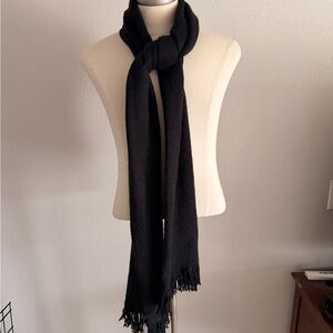 Anna & Ava Classic Black scarf 90” x 14” New